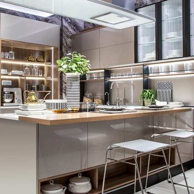 Modern Minimalism Handless Kitchen With Island Plcc191252 800x400
